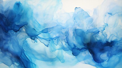 Ink of Blue Acrylic in Water. A riot of color. Apply Texture Paint