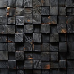 A rustic burnt wood tile with a checkered geometric pattern, background, screensaver, backdrop, graphic illustration