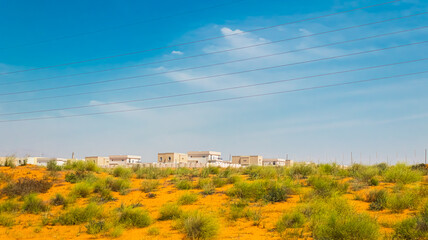 Marjan island, Ras al Khaimah city in the UAE, kurort view