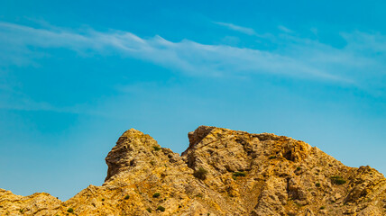 A view from Top Of Jebel Jais in Ras Al Khaima at sunrise. 