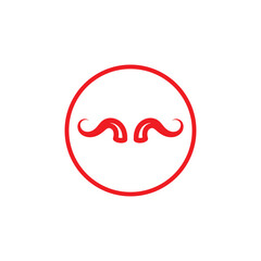 Devil horn Vector icon design illustration Template
