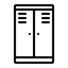 lockers line icon