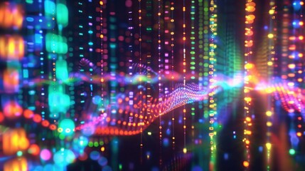 Naklejka premium abstract background Digital DNA