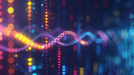 abstract background Digital DNA