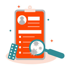 Healthcare Flat Design Medical Check Illustration