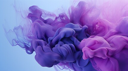Purple and blue cloud abstraction