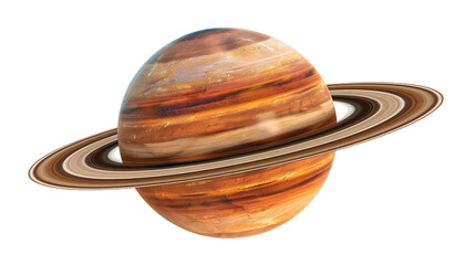 Fantasy Saturn isolated on white background.