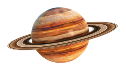 Fantasy Saturn isolated on white background.