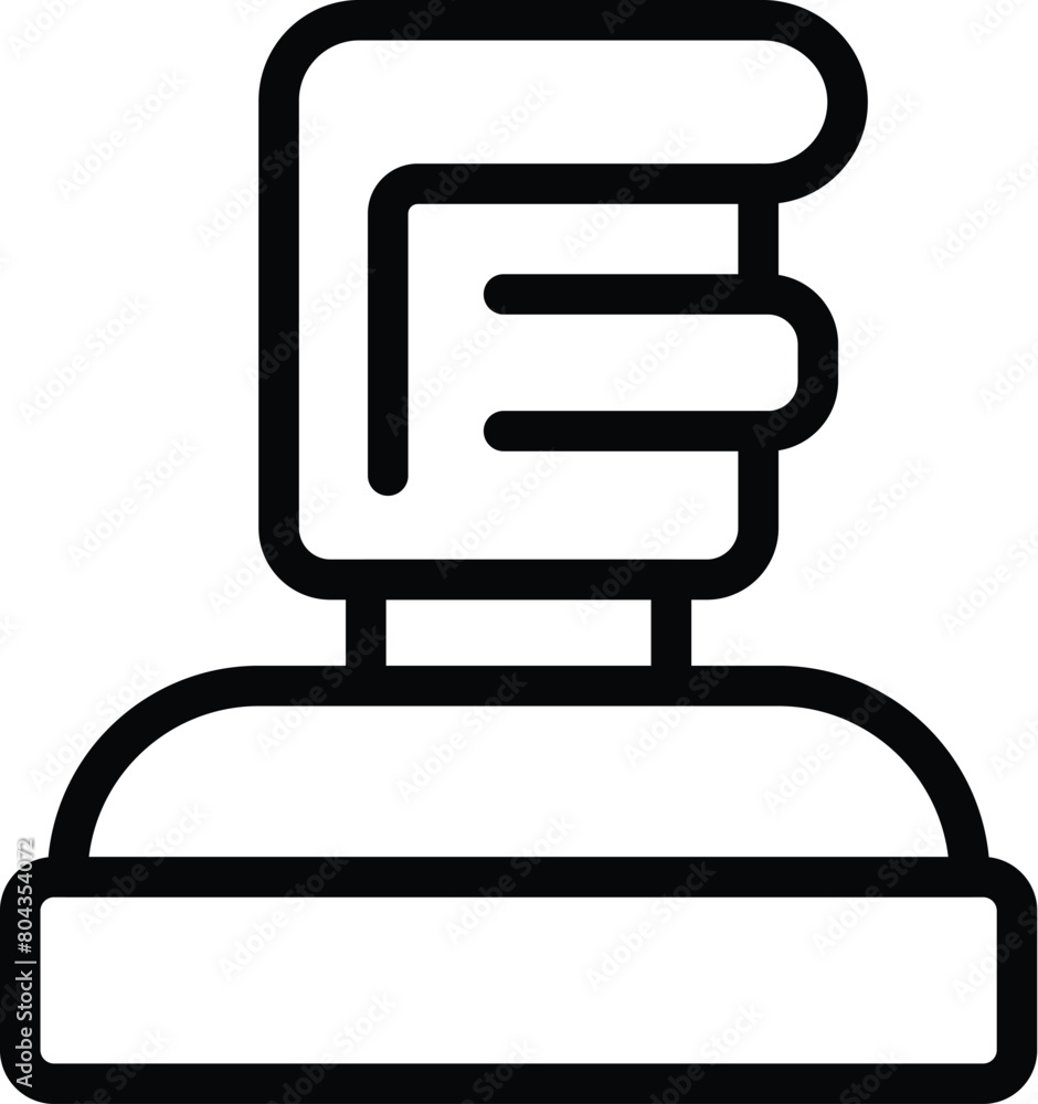 Poster videogame joystick controller icon outline vector. gaming stick console. modern digital technology