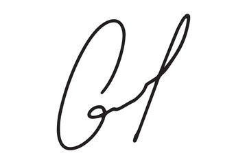 Fake hand drawn autographs . Handwritten signature scribble for business certificate or letter. Vector isolated illustration