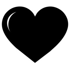 black heart love valentine