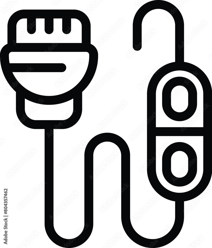Canvas Prints gaming cable icon outline vector. videogame stuff. digital computer tool - Canvas Prints
