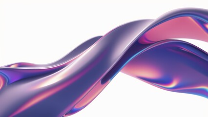 an abstract wave of liquid on a white background