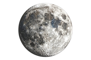 Moon rising through a clear sky Isolated on transparent background - obrazy, fototapety, plakaty