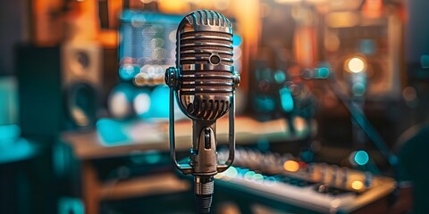 Podcast Microphone Discussing Business Strategy Trends and Implications