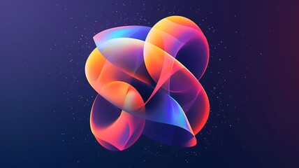  An abstract symbol featuring fluid shapes and subtle gradients, evoking a sense of fluidity and movement in the digital realm. 
