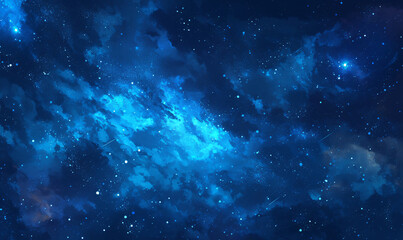 starry night sky-generative ai