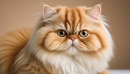 A close-up portrait of a persian cat