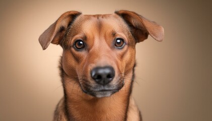 Close-up portrait of a dog