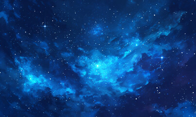 starry night sky-generative ai