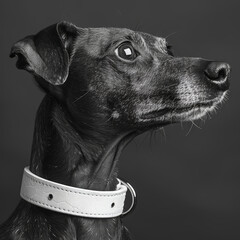 Generative ai illustration of a greyhound dog
