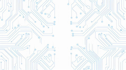 Detailed blue and white circuit board design for technology themes
