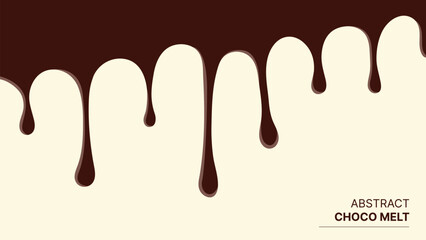 Abstract melting chocolate brown background