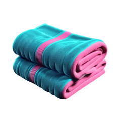 Fresh Rolled Towels on Marble in Spa Setting on Isolated transparent background png. generated with AI