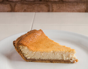 CheeseCake or Cheese Pie slice isolated