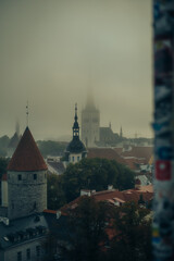 Foggy Weather in Tallinn's Old Town: Medieval Architecture