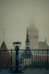 Foggy Weather in Tallinn's Old Town: Medieval Architecture