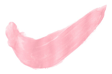 Shiny pink brush watercolor painting isolated on transparent background. watercolor png