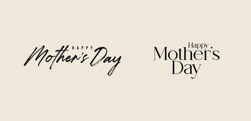 Happy Mother's Day calligraphy, lettering for social media banner