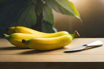 Bananas fruit on the table