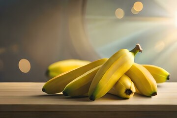 Bananas fruit on the table