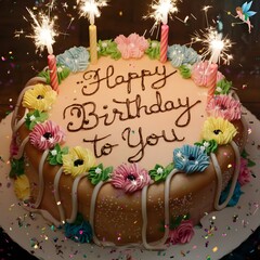 cake with candles