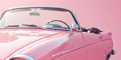 Modern new car close-up. Detail of beautiful car, simple minimalistic banner template, background,...
