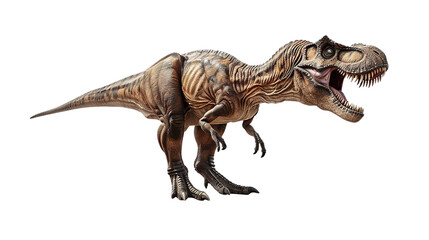 Tyrannosaurus rex isolated on white background.