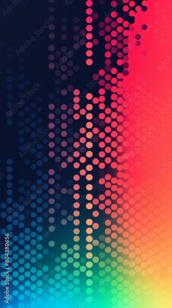 Poster Colorful circles and dots create a lively, dynamic background.
