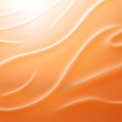 Fototapeta premium Abstract painting with a smooth gradient of orange and white, resembling a sand dune or a wave.