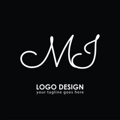 MJ MJ Logo Design, Creative Minimal Letter MJ MJ Monogram