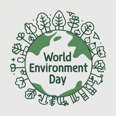 Celebrate. World Environment Day, Stunning, Poster, Banner, Design, Save Our Planet, World Environment Day Poster, Environment Day, Illustration for World Environment Day, Story, Calligraphy, Text. 