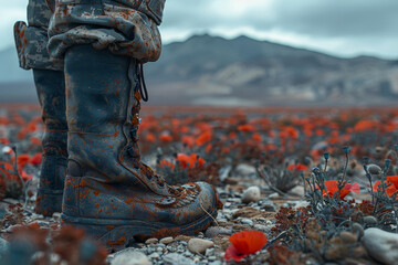 boots . 4th of july background