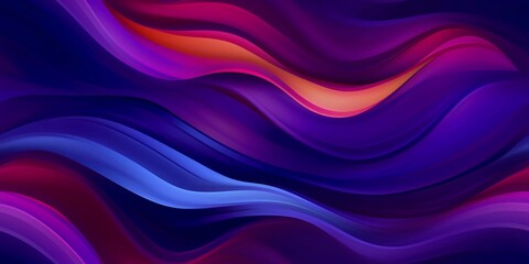 Purple abstract seamless pattern with waves, in dynamic neo traditional style