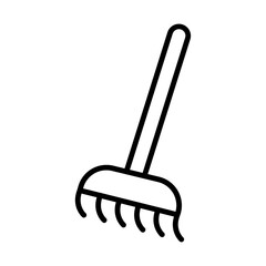 Rake line icon