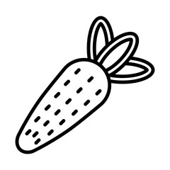 Carrot line icon