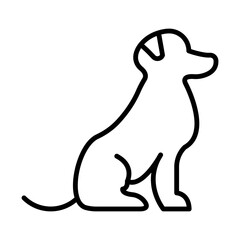 Dog line icon