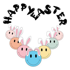 retro bunny sublimation design