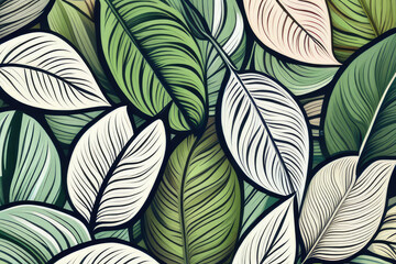 leaf pattern background