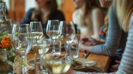 An intimate discussion circle where participants share their personal experiences with mindful eating and drinking and offer support and advice to one another.